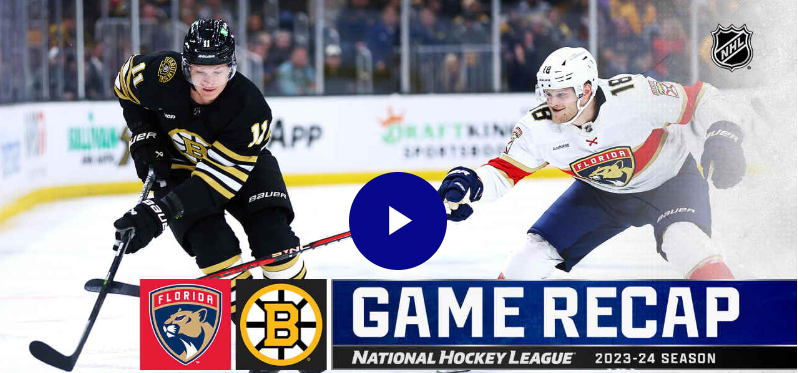 Bruins rally for OT win against Panthers, point streak at 9